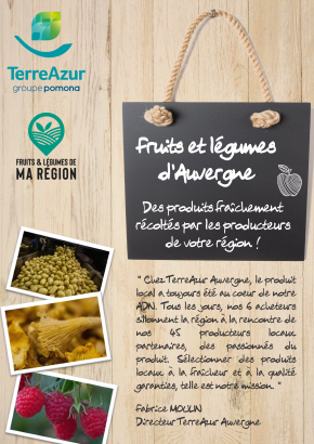 Fiche région Fruits et Légumes d'Auvergne
