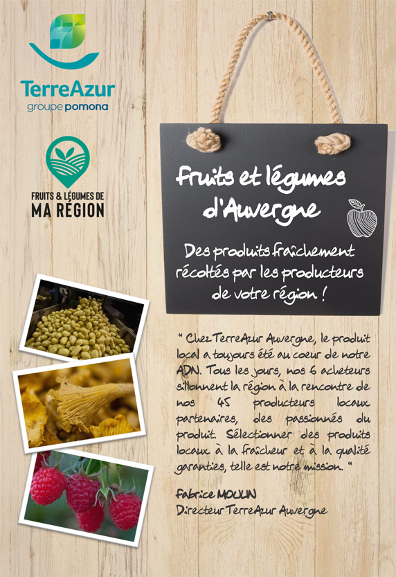 Fiche région Fruits et Légumes d'Auvergne