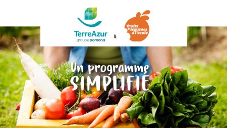 TerreAzur accompagne ses clients dans la mise en place du programme Fruits et Légumes à l'école