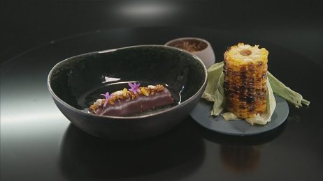 Recette : Cannelloni de maïs et tourteau par Sébastien, Mickaël et Pascal de Top Chef - TerreAzur