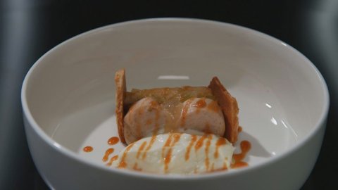 Recette : Boudin blanc , pomme, tonka, amour par Will, Arnaud et Mickaël de Top Chef - TerreAzur